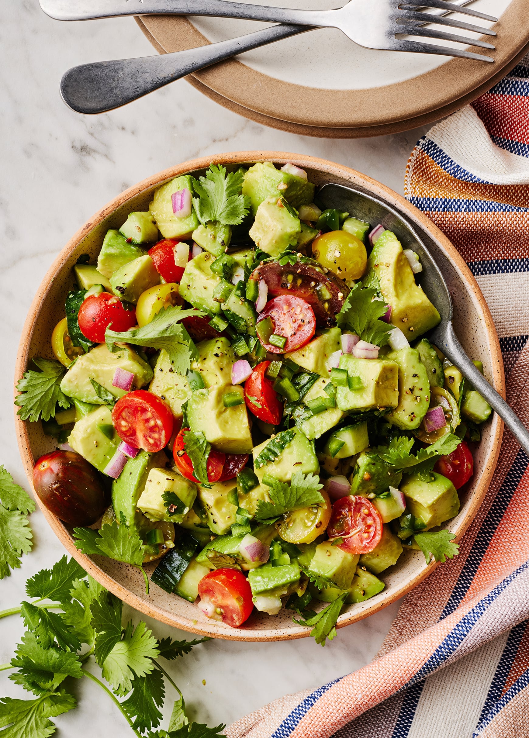 Fresh balanced healthy food ingredients